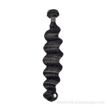 Tuneful 100%factory price brazilian remy human hair 100grams deep weave style 8A from8inch to 30inch for black women